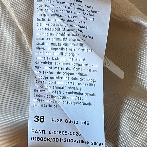 Basler Women’s Lamb Leather Jacket Size 36 Laced Leather Details Eye Hook - Picture 10 of 16